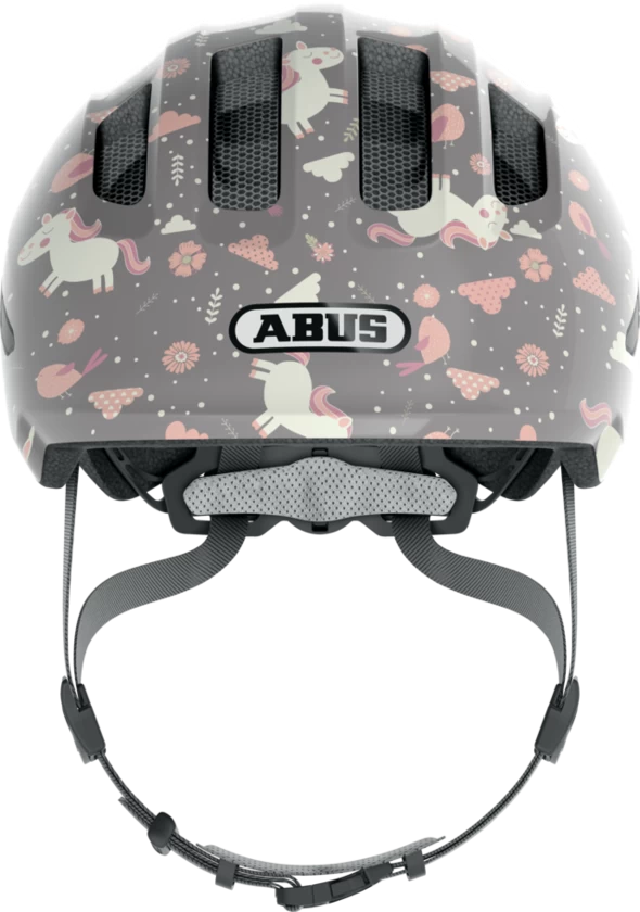 Dziecięcy kask rowerowy ABUS Smiley 3.0 Grey Horse Rozmiar M: 50-55 cm