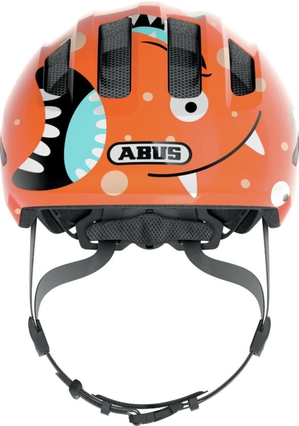 Dziecięcy kask rowerowy ABUS Smiley 3.0 Orange Monster