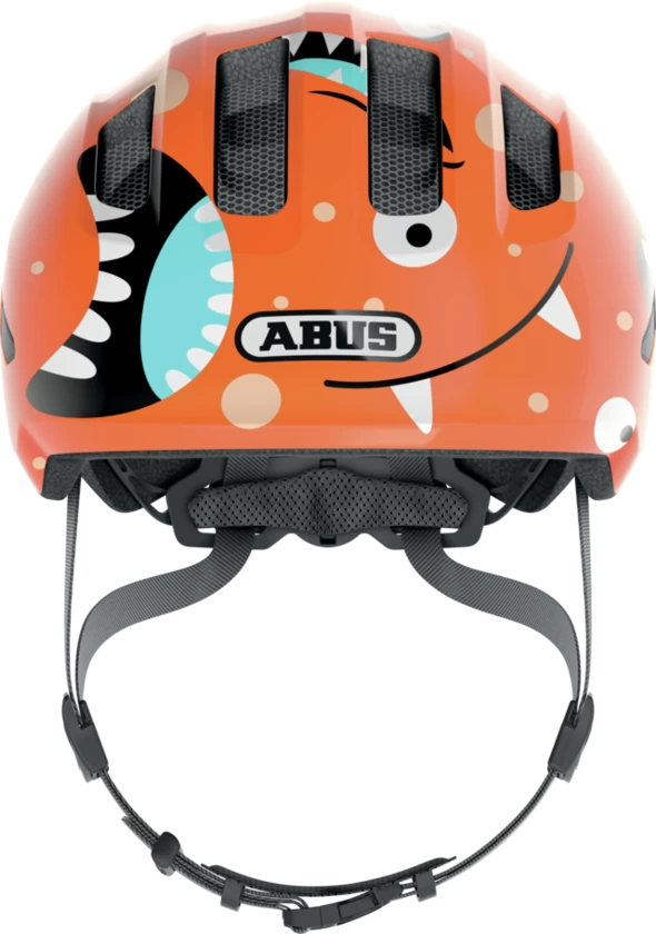 Dziecięcy kask rowerowy ABUS Smiley 3.0 Orange Monster Rozmiar M: 50-55 cm