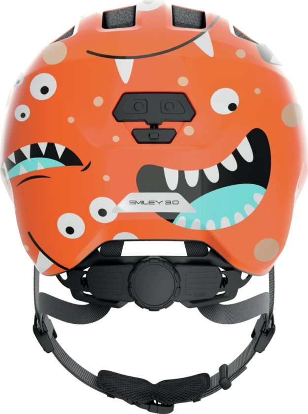 Dziecięcy kask rowerowy ABUS Smiley 3.0 Orange Monster Rozmiar S: 45-50 cm