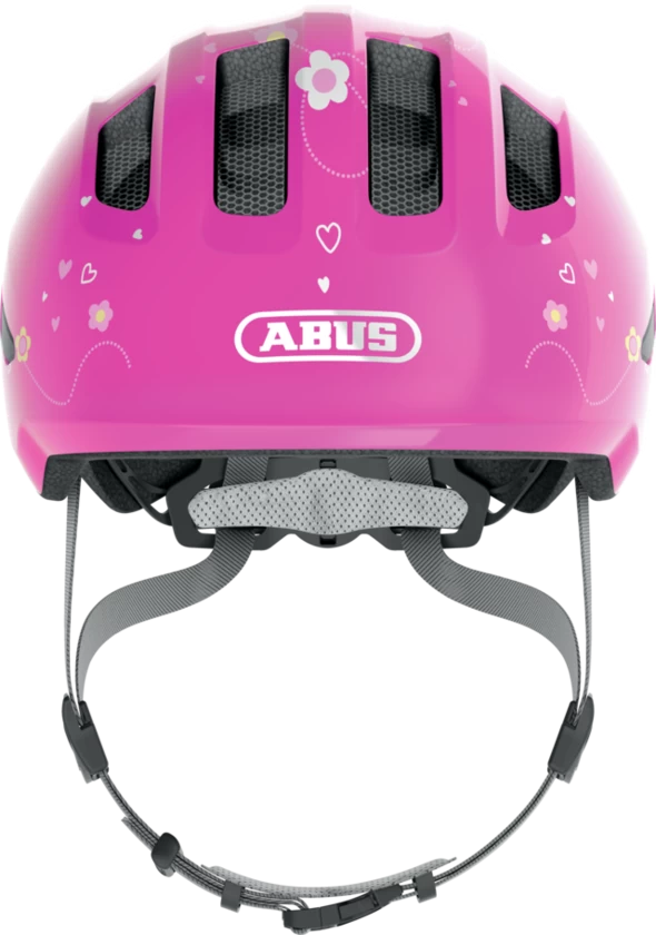 Dziecięcy kask rowerowy ABUS Smiley 3.0 Pink Butterfly