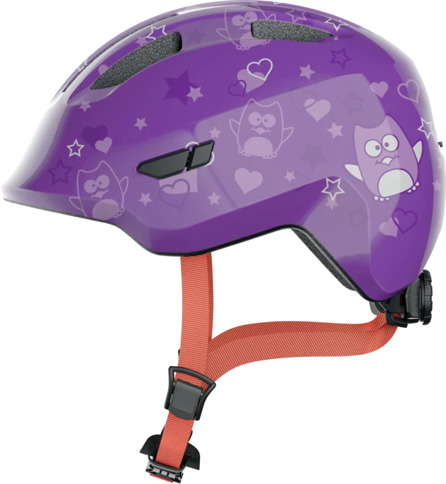 Dziecięcy kask rowerowy ABUS Smiley 3.0 Purple Star Rozmiar S: 45-50 cm
