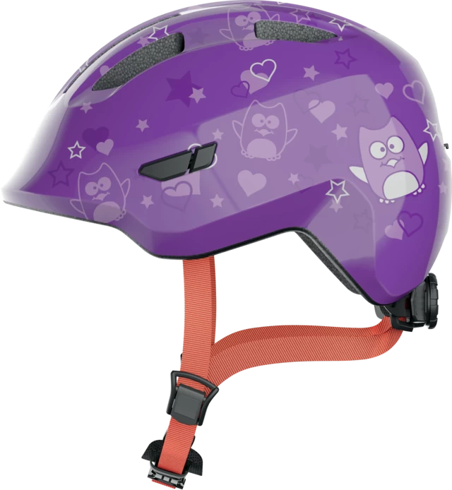 Dziecięcy kask rowerowy ABUS Smiley 3.0 Purple Star Rozmiar M: 50-55 cm