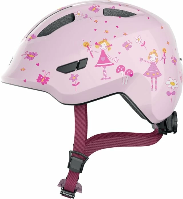 Dziecięcy kask rowerowy ABUS Smiley 3.0 Rose Princess Rozmiar S: 45-50 cm