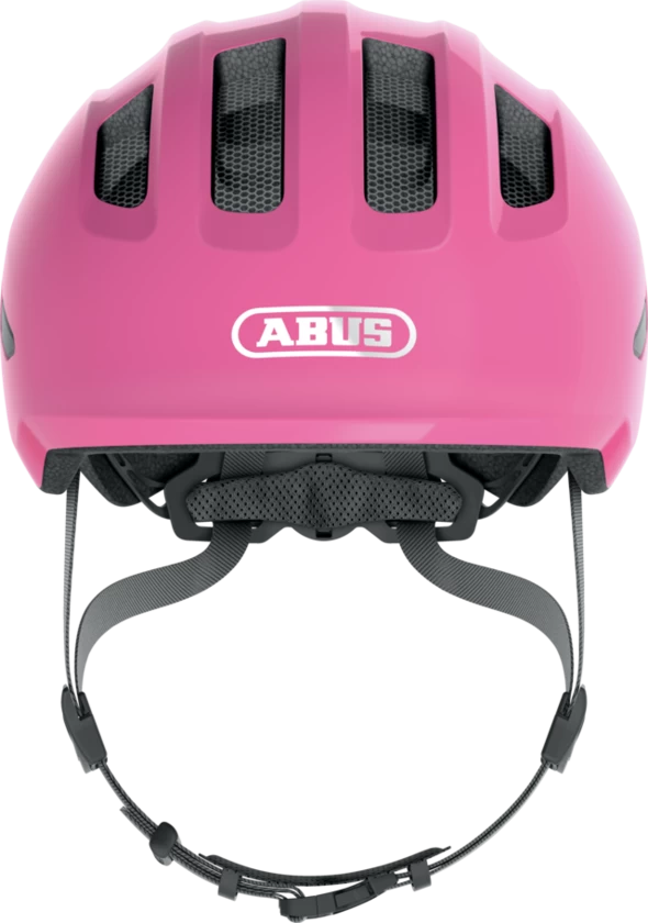 Dziecięcy kask rowerowy ABUS Smiley 3.0 Shiny Pink Rozmiar S: 45-50 cm