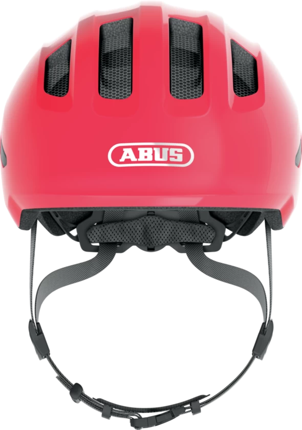 Dziecięcy kask rowerowy ABUS Smiley 3.0 Shiny Red Rozmiar S: 45-50 cm
