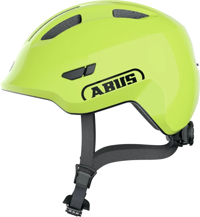 Dziecięcy kask rowerowy ABUS Smiley 3.0 Shiny Yellow Rozmiar M: 50-55 cm