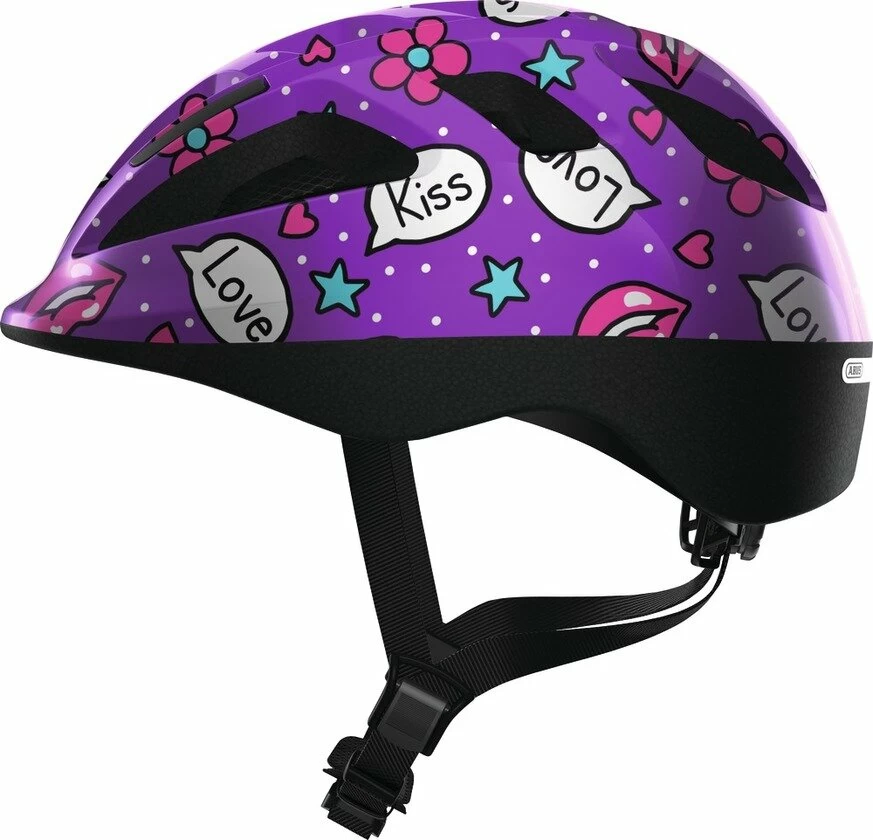 Dziecięcy kask rowerowy Abus Smooty 2.0 Purple Kisses Rozmiar S - 45-50 cm