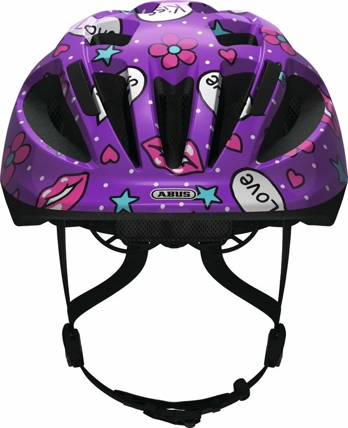 Dziecięcy kask rowerowy Abus Smooty 2.0 Purple Kisses