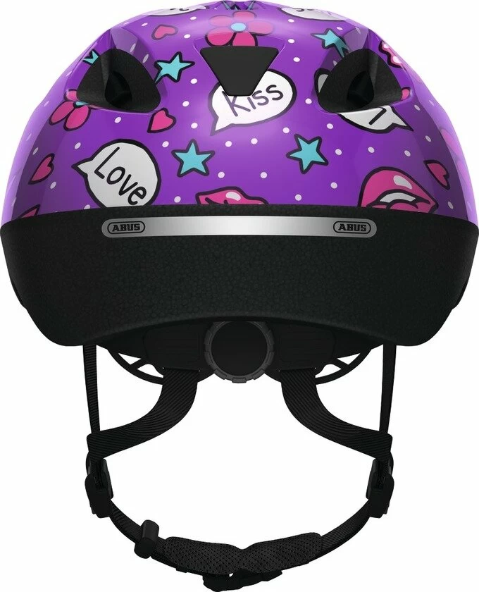 Dziecięcy kask rowerowy Abus Smooty 2.0 Purple Kisses