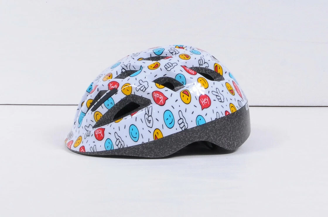 Dziecięcy kask rowerowy Abus Smooty 2.0 White Smiley