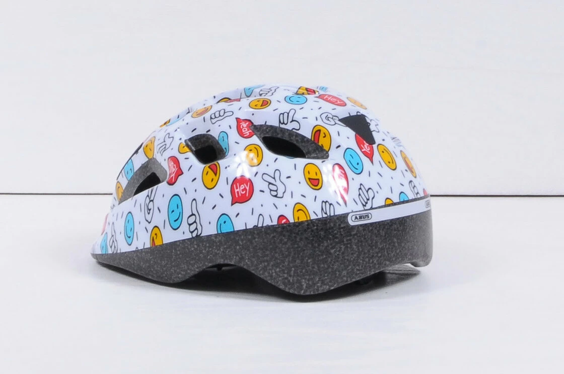 Dziecięcy kask rowerowy Abus Smooty 2.0 White Smiley