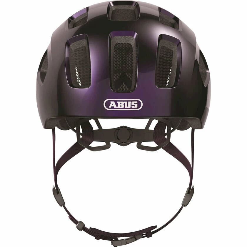 Dziecięcy kask rowerowy Abus Youn-I 2.0 Black Violet Rozmiar S: 48-54 cm