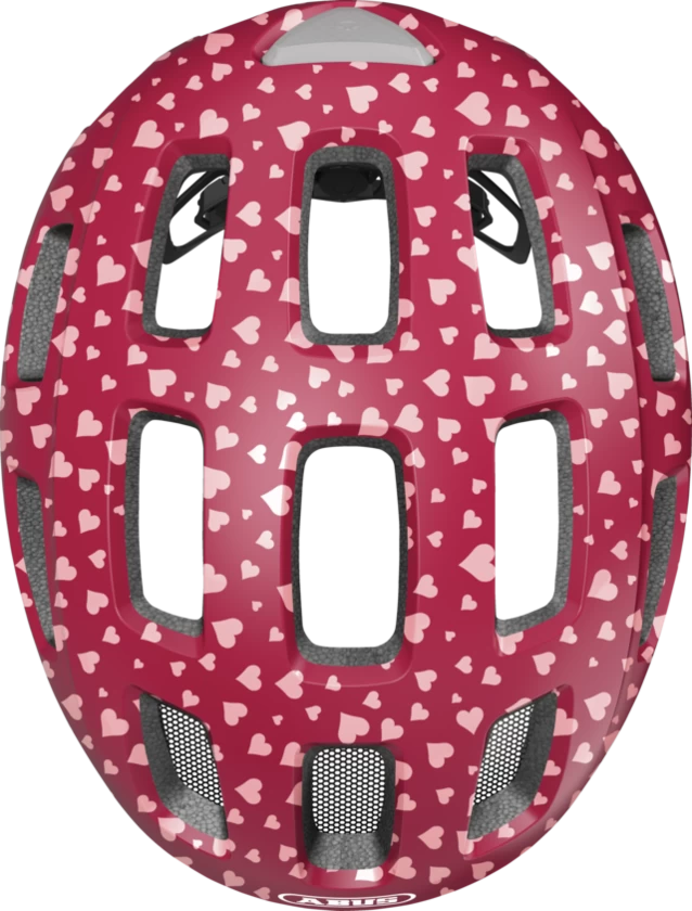 Dziecięcy kask rowerowy Abus Youn-I 2.0 Cherry Heart Rozmiar S: 48-54 cm