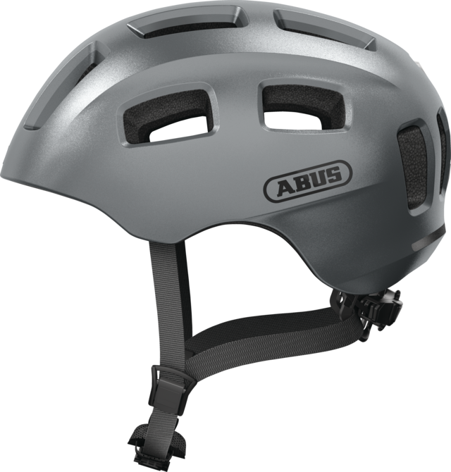 Dziecięcy kask rowerowy Abus Youn-I 2.0 Graphite Silver
