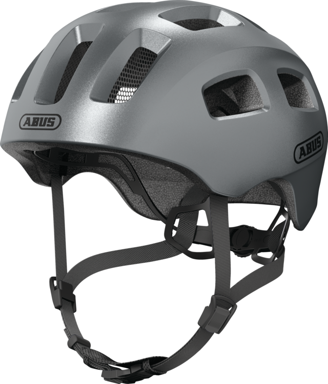 Dziecięcy kask rowerowy Abus Youn-I 2.0 Graphite Silver