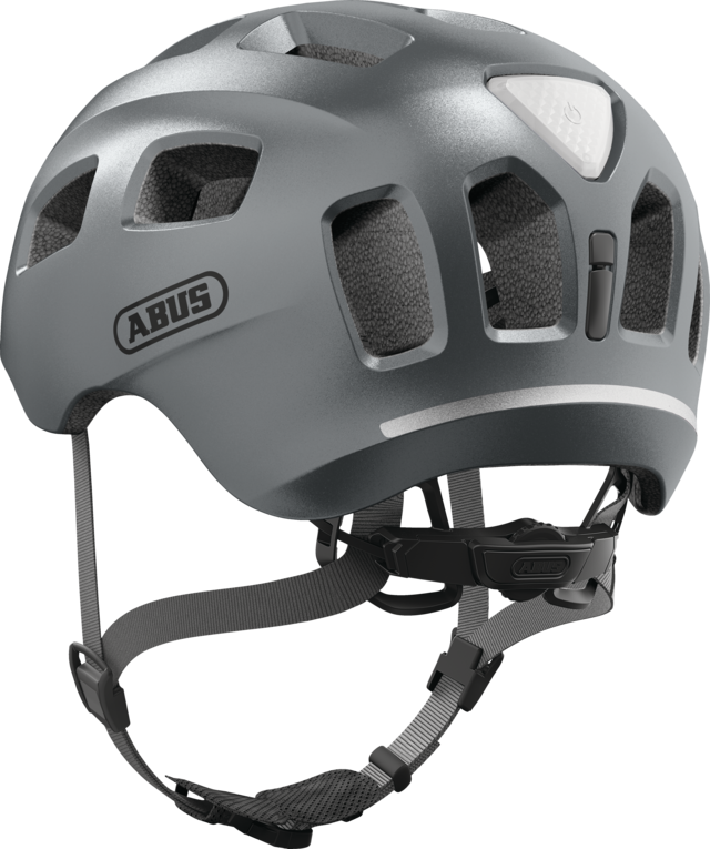 Dziecięcy kask rowerowy Abus Youn-I 2.0 Graphite Silver