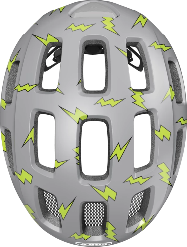 Dziecięcy kask rowerowy Abus Youn-I 2.0 Grey Flash Rozmiar M: 52-57 cm