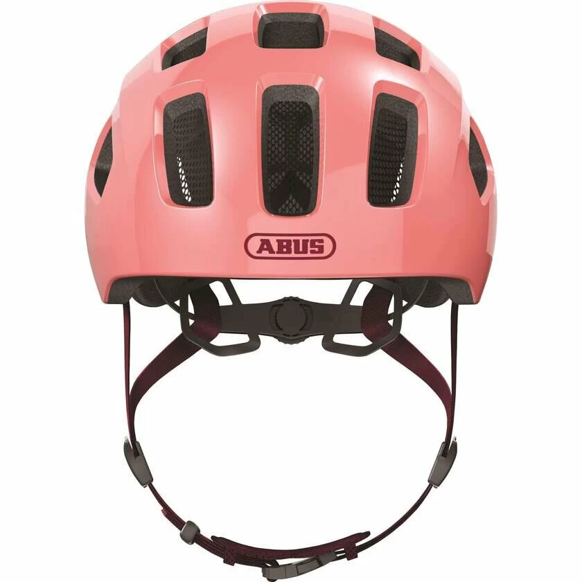 Dziecięcy kask rowerowy Abus Youn-I 2.0 Living Coral Rozmiar M: 52-57 cm