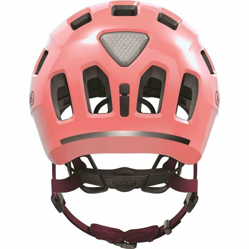 Dziecięcy kask rowerowy Abus Youn-I 2.0 Living Coral Rozmiar M: 52-57 cm