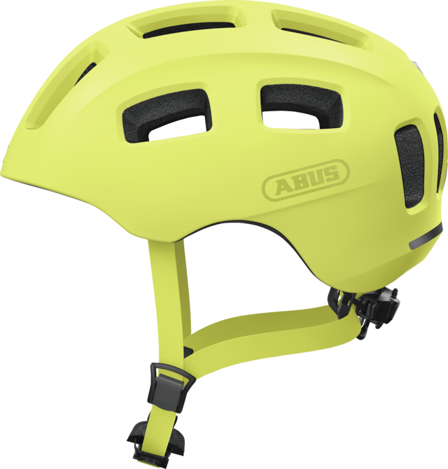 Dziecięcy kask rowerowy Abus Youn-I 2.0 Mono Yellow Rozmiar M: 52-57 cm