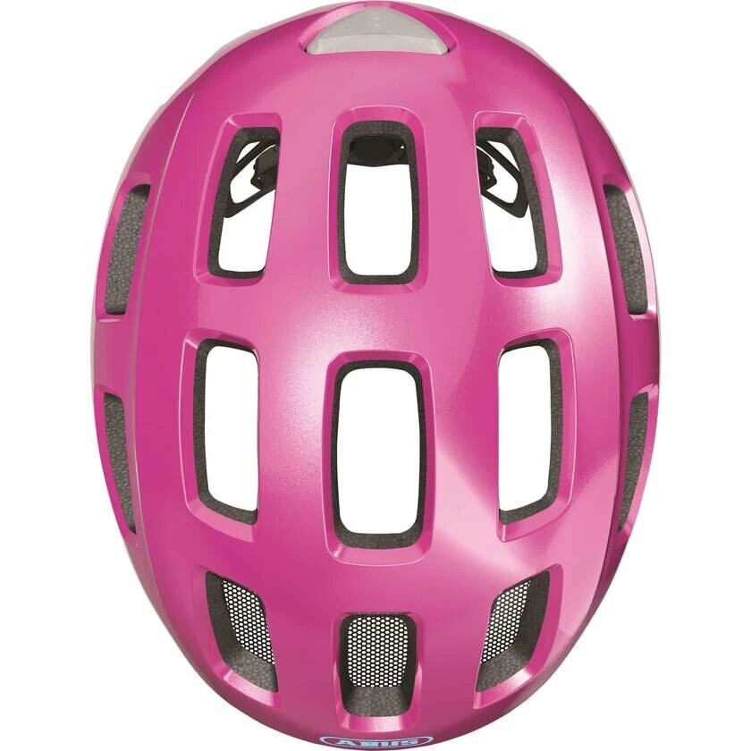 Dziecięcy kask rowerowy Abus Youn-I 2.0 Sparkling Pink Rozmiar S: 48-54 cm