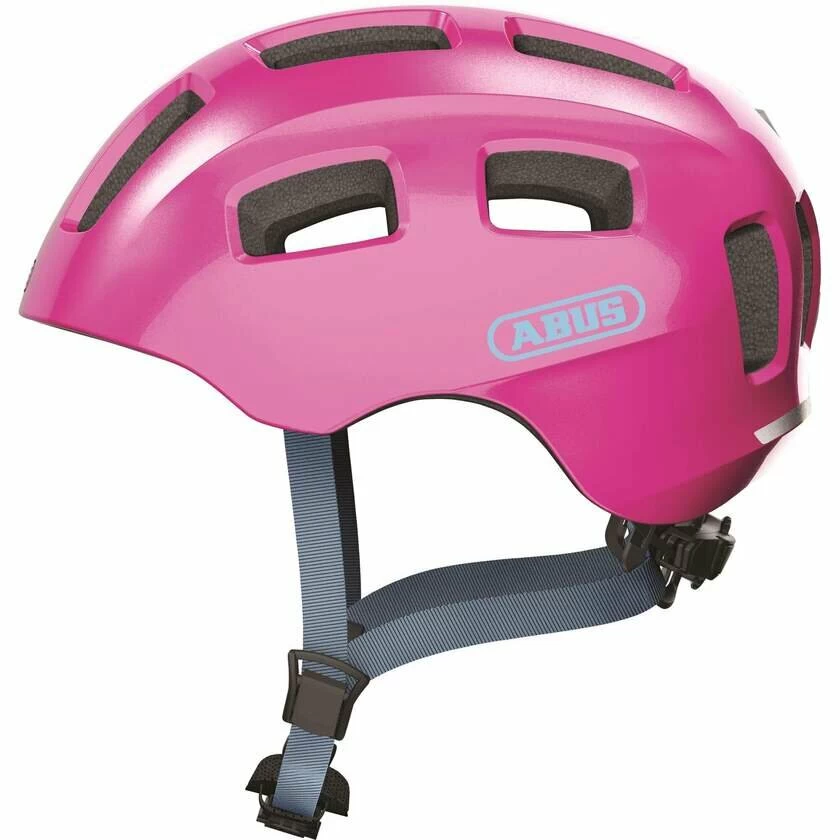 Dziecięcy kask rowerowy Abus Youn-I 2.0 Sparkling Pink Rozmiar M: 52-57 cm