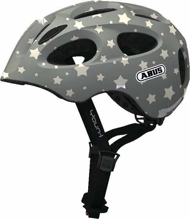 Dziecięcy kask rowerowy Abus Youn-I Ace, Grey Star