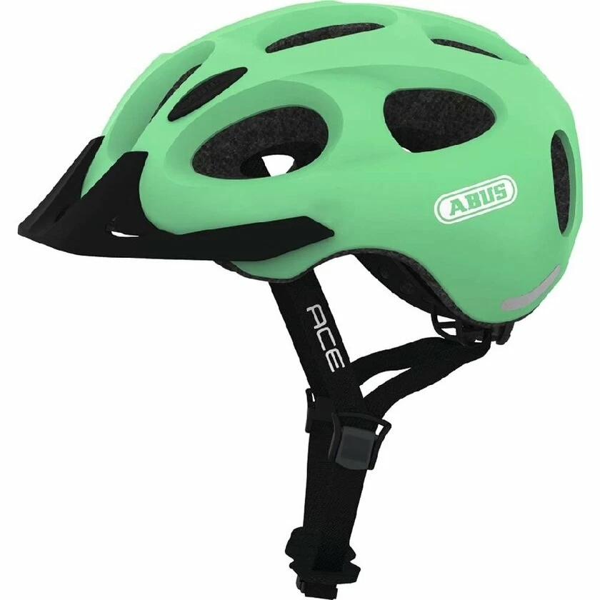 Dziecięcy kask rowerowy Abus Youn-I Ace, miętowy Rozmiar M: 52-58 cm