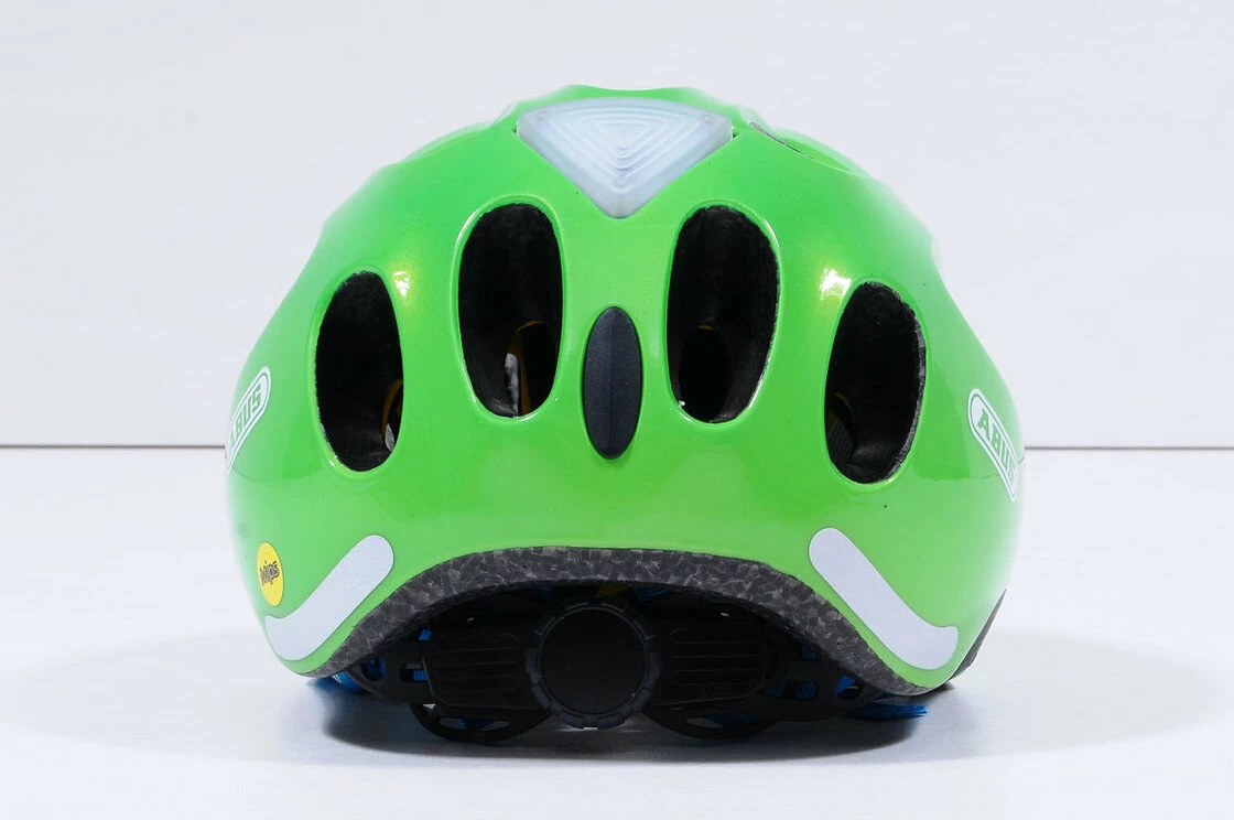 Dziecięcy kask rowerowy Abus Youn-I MIPS, zielony Rozmiar S: 48-54 cm