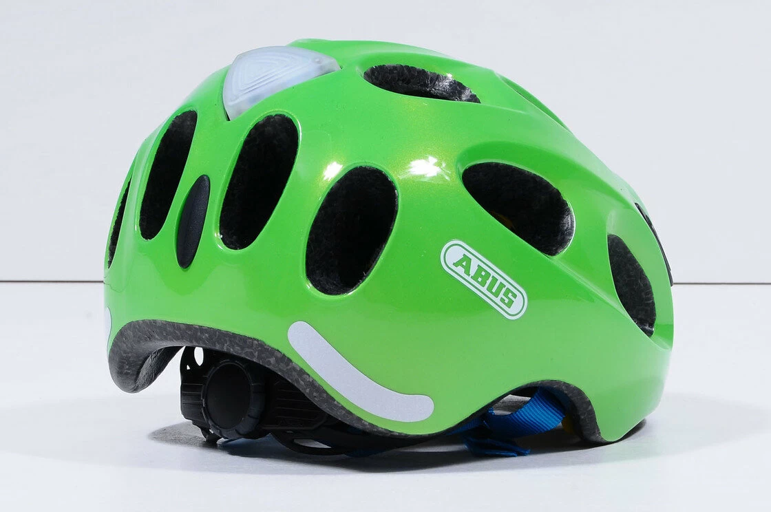 Dziecięcy kask rowerowy Abus Youn-I MIPS, zielony Rozmiar S: 48-54 cm