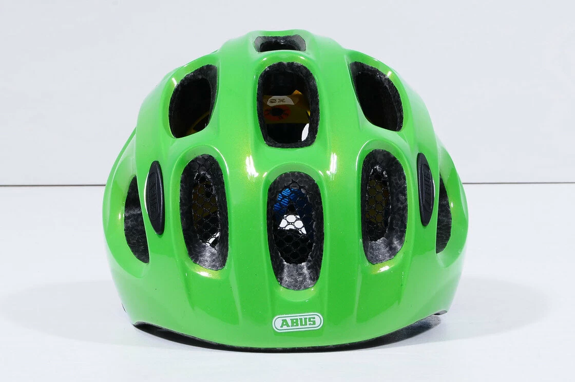 Dziecięcy kask rowerowy Abus Youn-I MIPS, zielony Rozmiar M: 52-57 cm