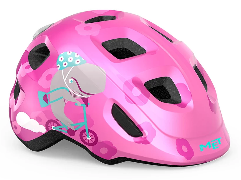 Dziecięcy kask rowerowy MET Hooray! Pink Whale MIPS