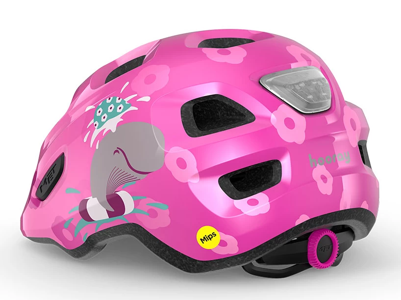 Dziecięcy kask rowerowy MET Hooray! Pink Whale MIPS Rozmiar: S/M 52-55cm