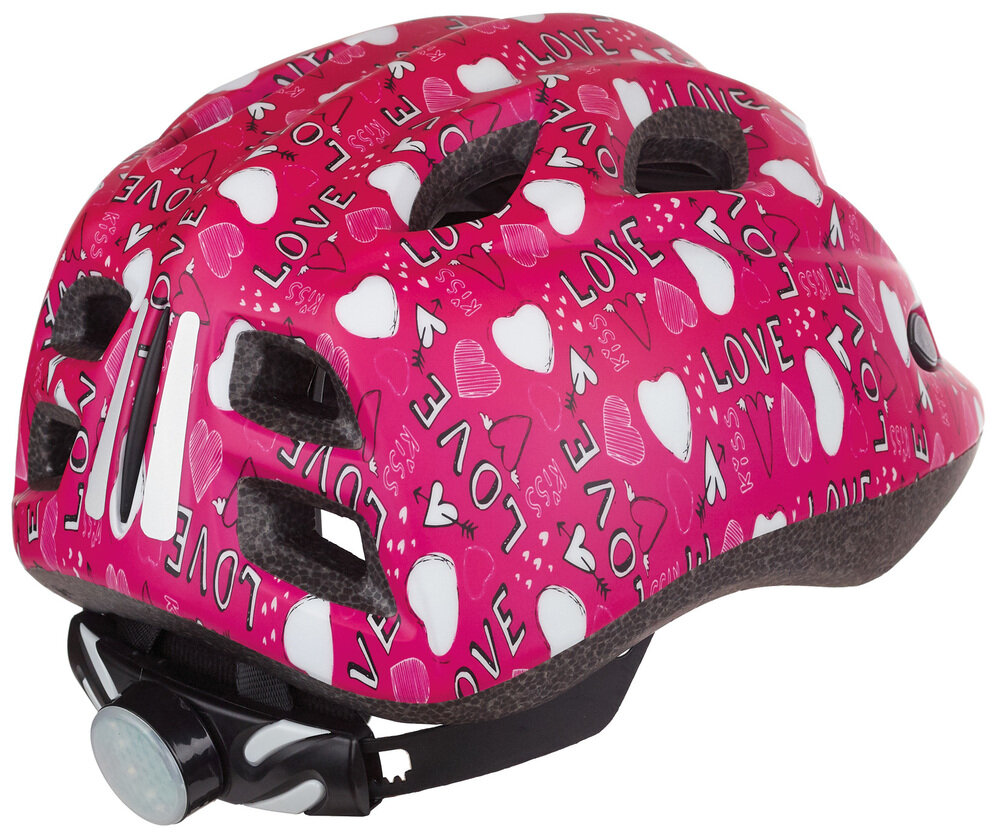 Dziecięcy kask rowerowy Polisport Junior Love LED S: 52-56 cm