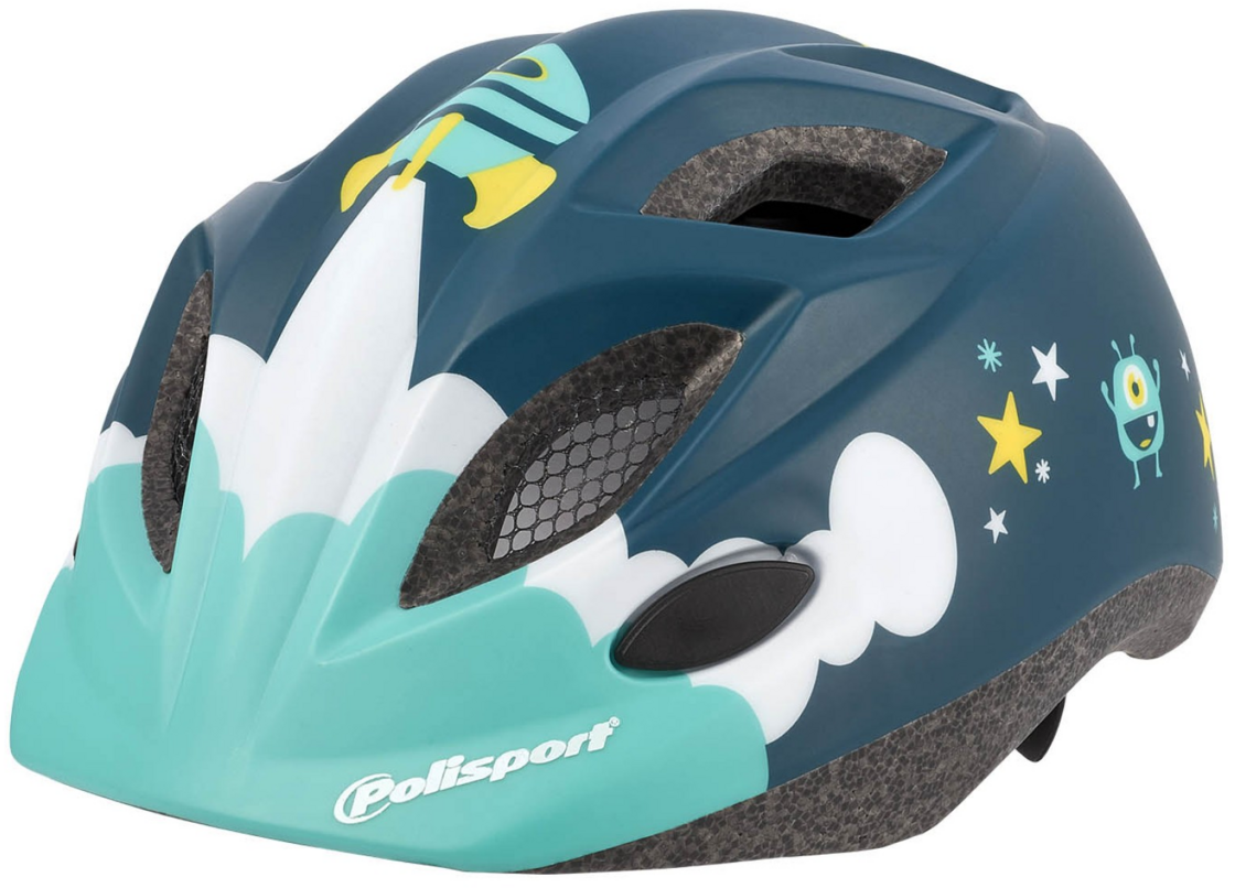 Dziecięcy kask rowerowy Polisport KIDS Premium Spaceship Blue XS: 48-52 cm
