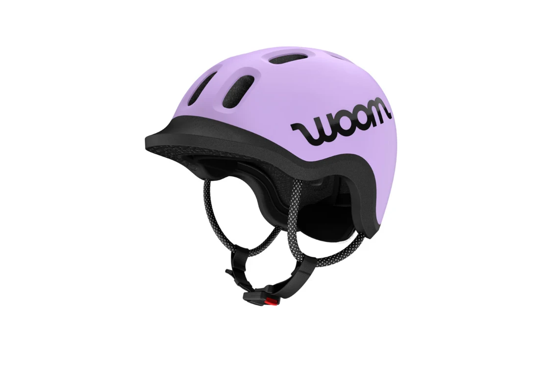 Dziecięcy kask rowerowy woom Ready Lilac M (53-57)