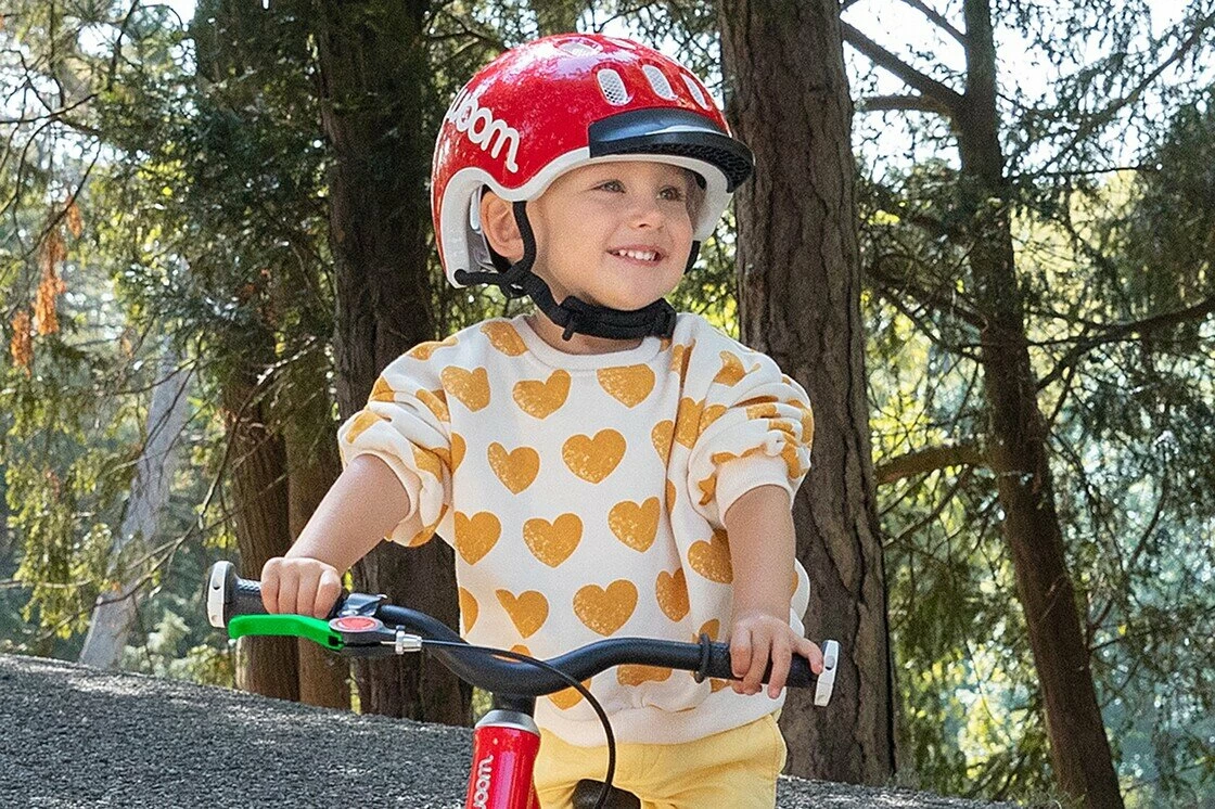 Dziecięcy kask rowerowy woom Czerwony XS (46-50)