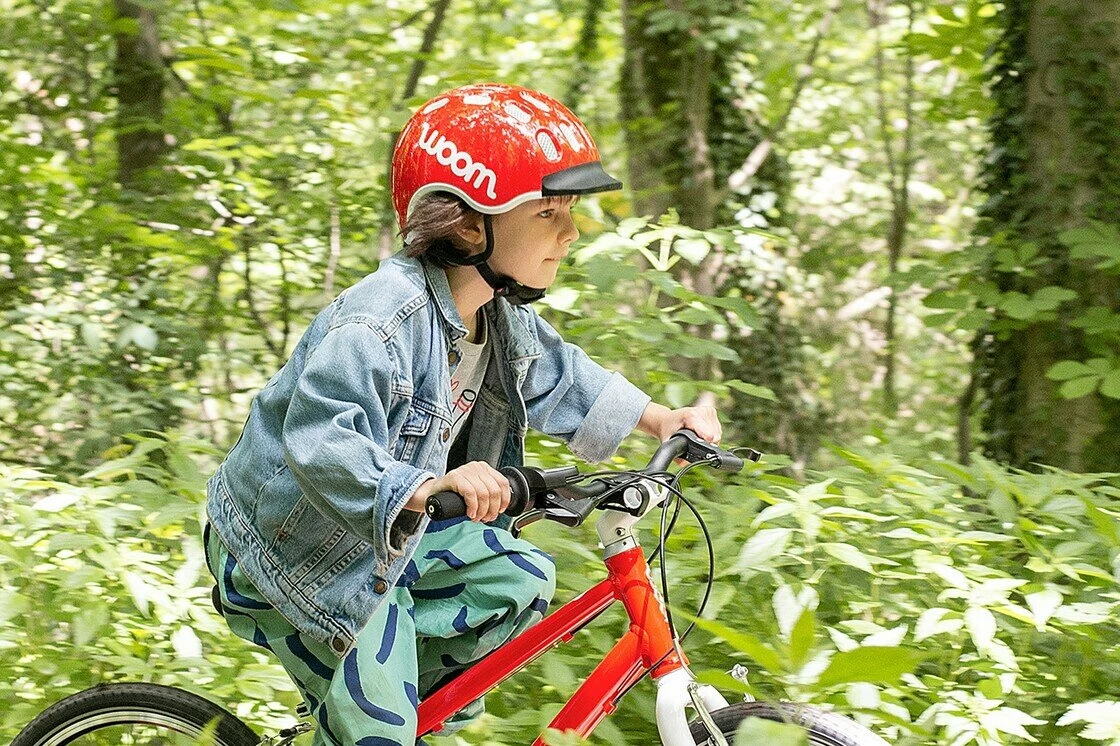 Dziecięcy kask rowerowy woom Czerwony XS (46-50)