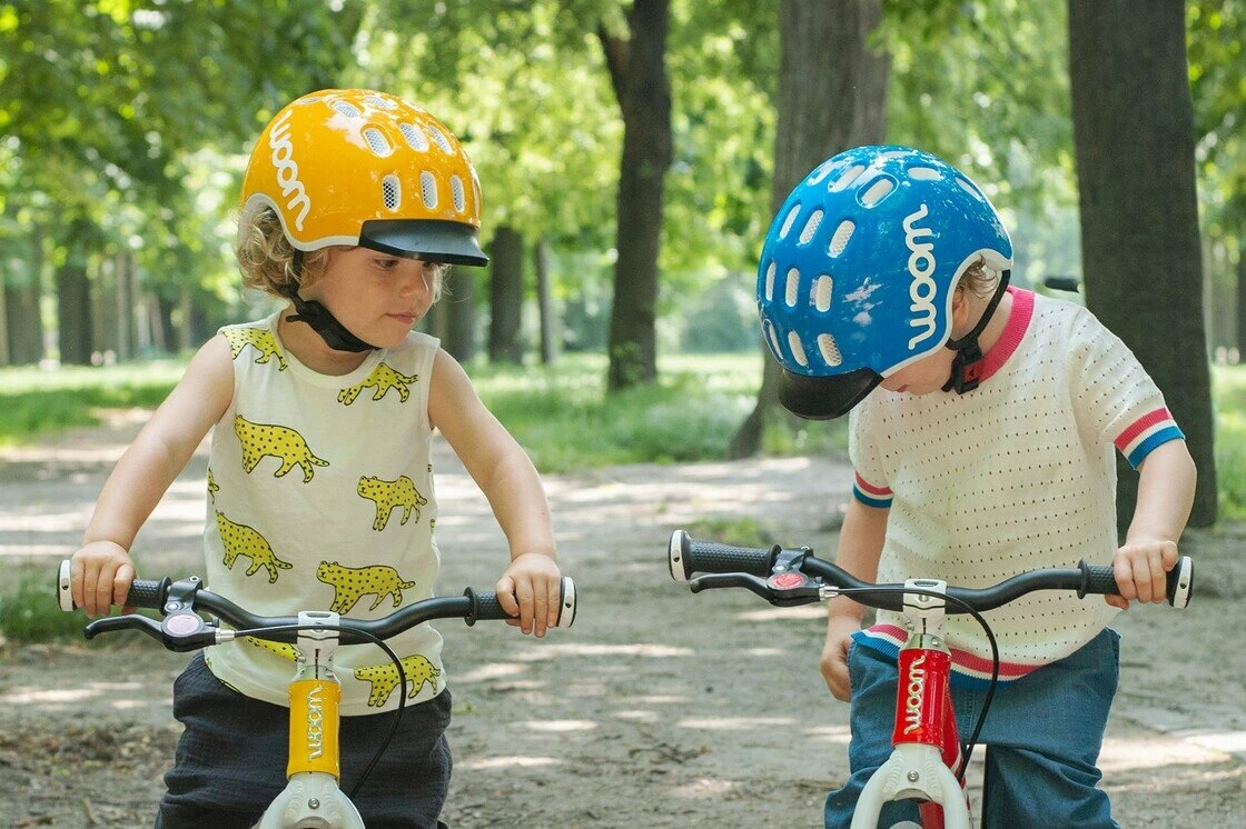 Dziecięcy kask rowerowy woom Niebieski S (50-53)