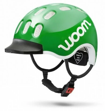 Dziecięcy kask rowerowy woom Zielony S (50-53)