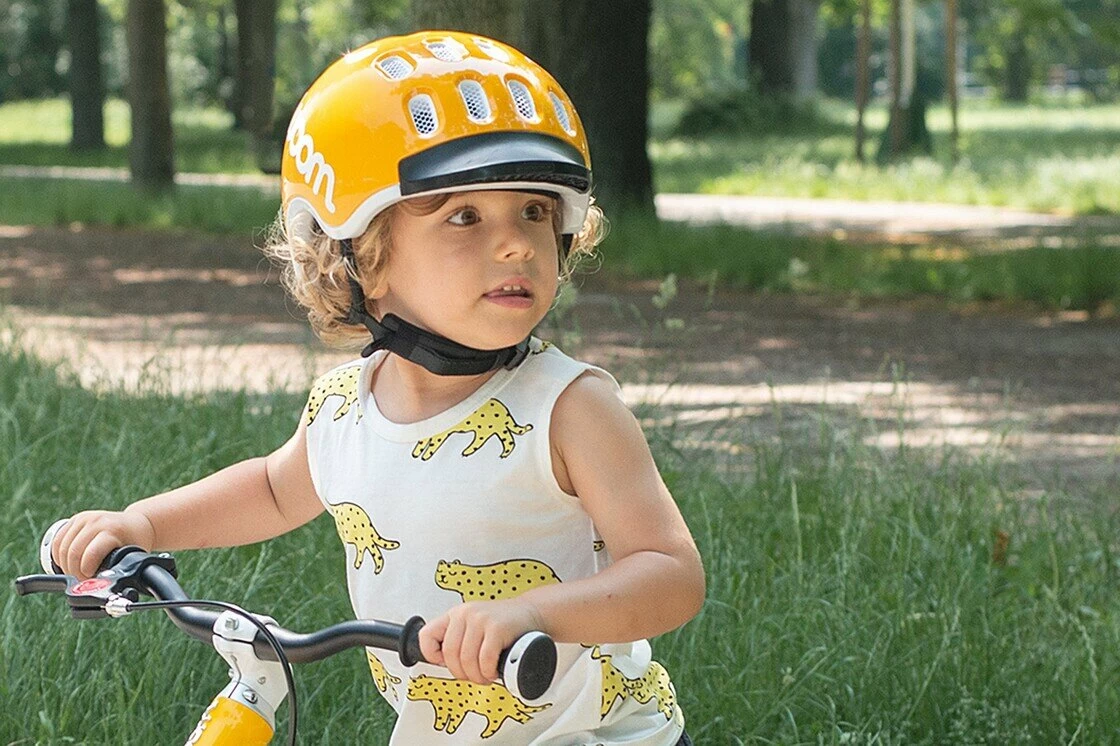 Dziecięcy kask rowerowy woom Żółty S (50-53)