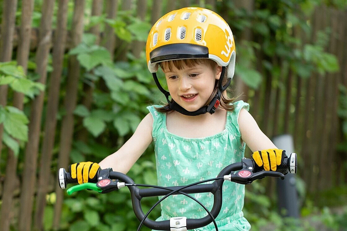 Dziecięcy kask rowerowy woom Żółty S (50-53)