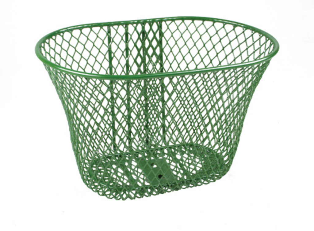 Dziecięcy koszyk rowerowy Basil Zielony