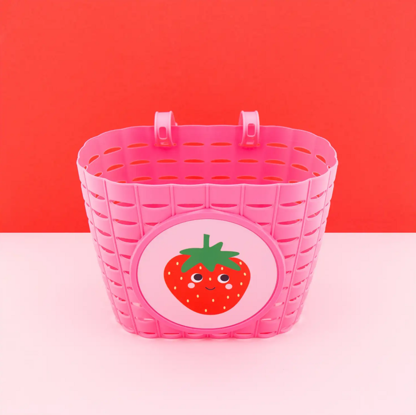Dziecięcy koszyk rowerowy na kierownicę Widek Explorer Happy Strawberry