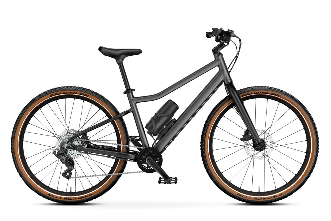 Dziecięcy rower elektryczny woom EXPLORE e 5 Graphite grey