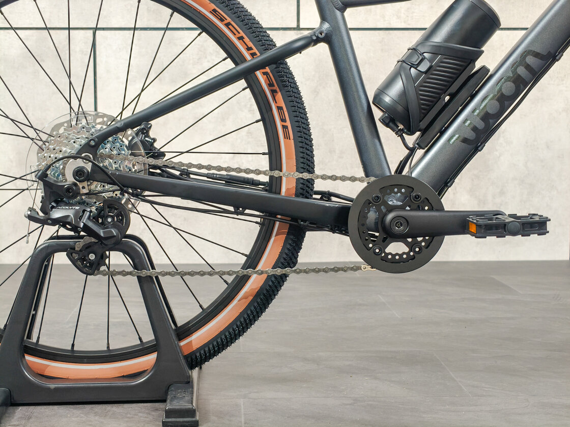 Dziecięcy rower elektryczny woom EXPLORE e 5 Graphite grey