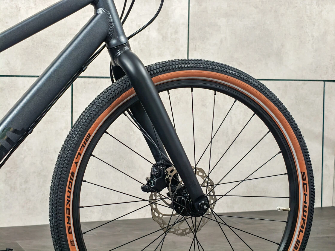 Dziecięcy rower elektryczny woom EXPLORE e 5 Graphite grey