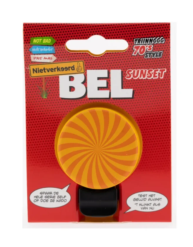 Dzwonek rowerowy Niet Verkeerd 70’s 44 mm  Sunset
