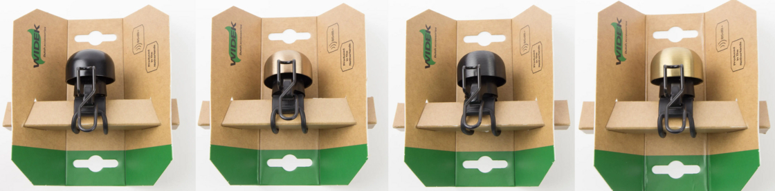 Dzwonek rowerowy Widek Paperclip Mini XXL nz Srebrny